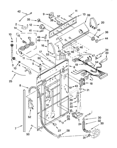 Controls and rear panel parts