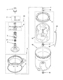 Agitator, basket and tub parts
