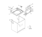 Whirlpool 7MWT96760SW0 top and cabinet parts diagram
