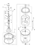 Agitator, basket and tub parts