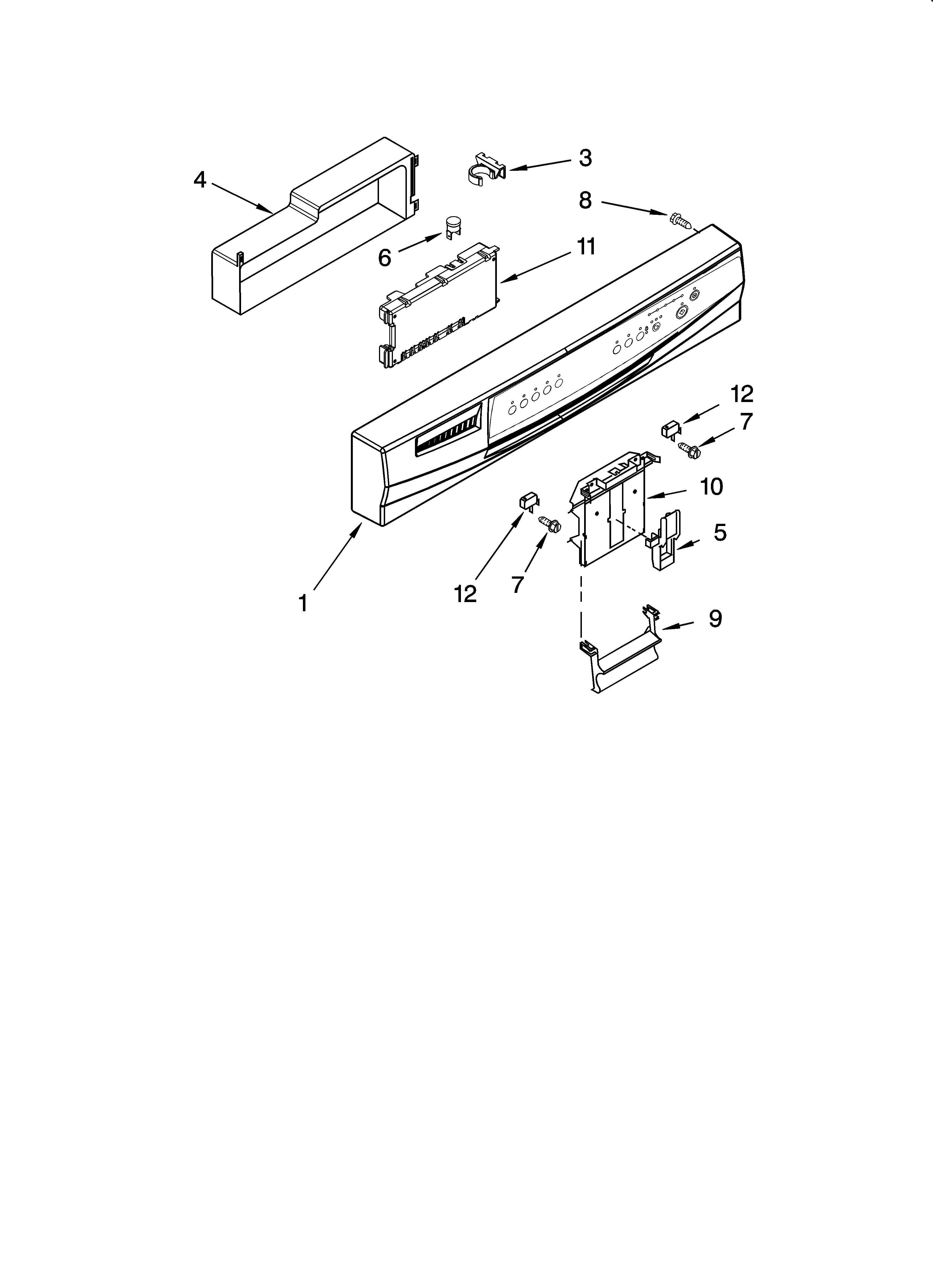Control panel parts