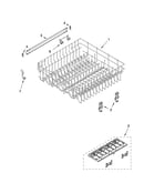 Upper rack and track parts