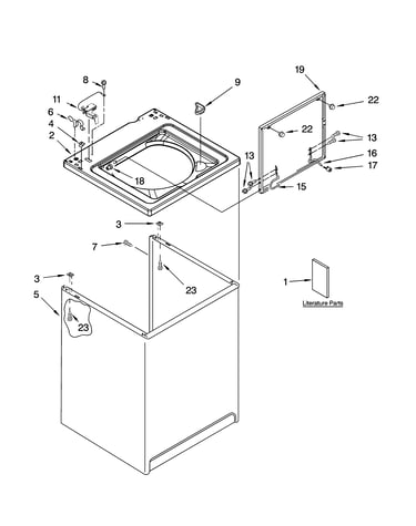 Top and cabinet parts