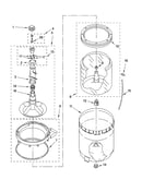 Agitator, basket and tub parts