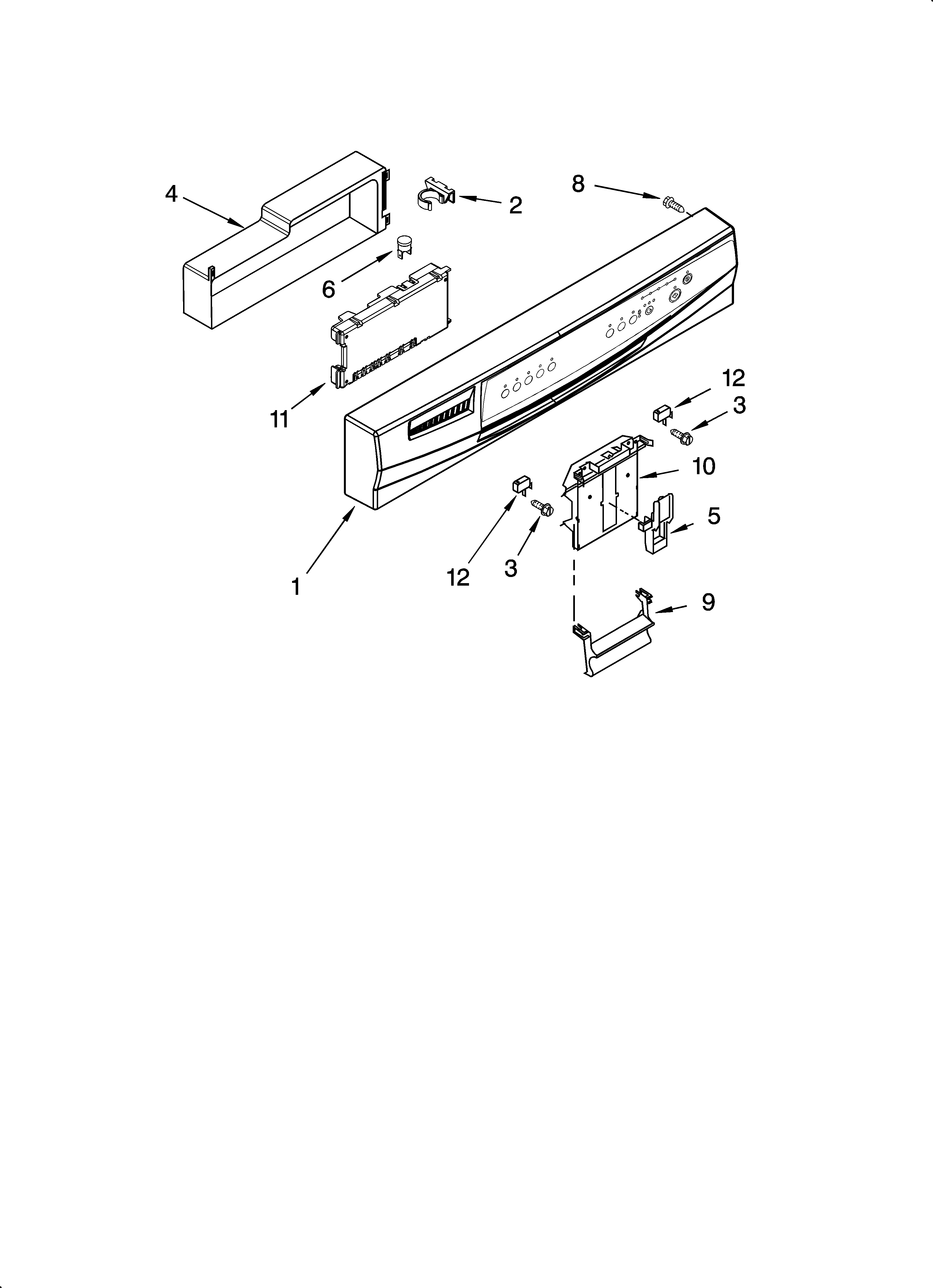 Control panel parts