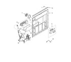 Whirlpool GU2455XTSQ0 door and latch parts diagram