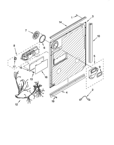 Door and latch parts