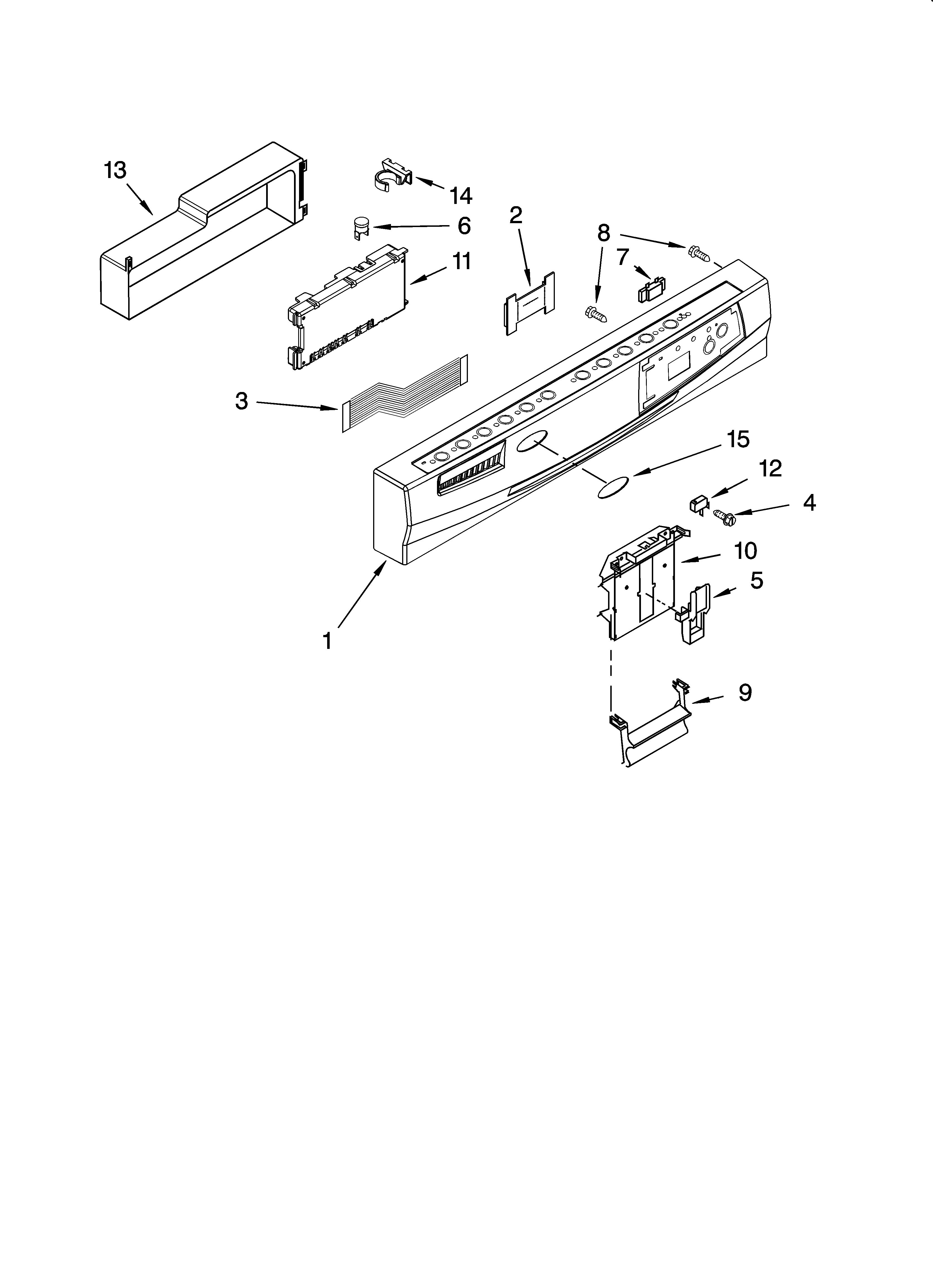 Control panel parts