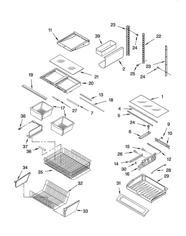 Shelf parts
