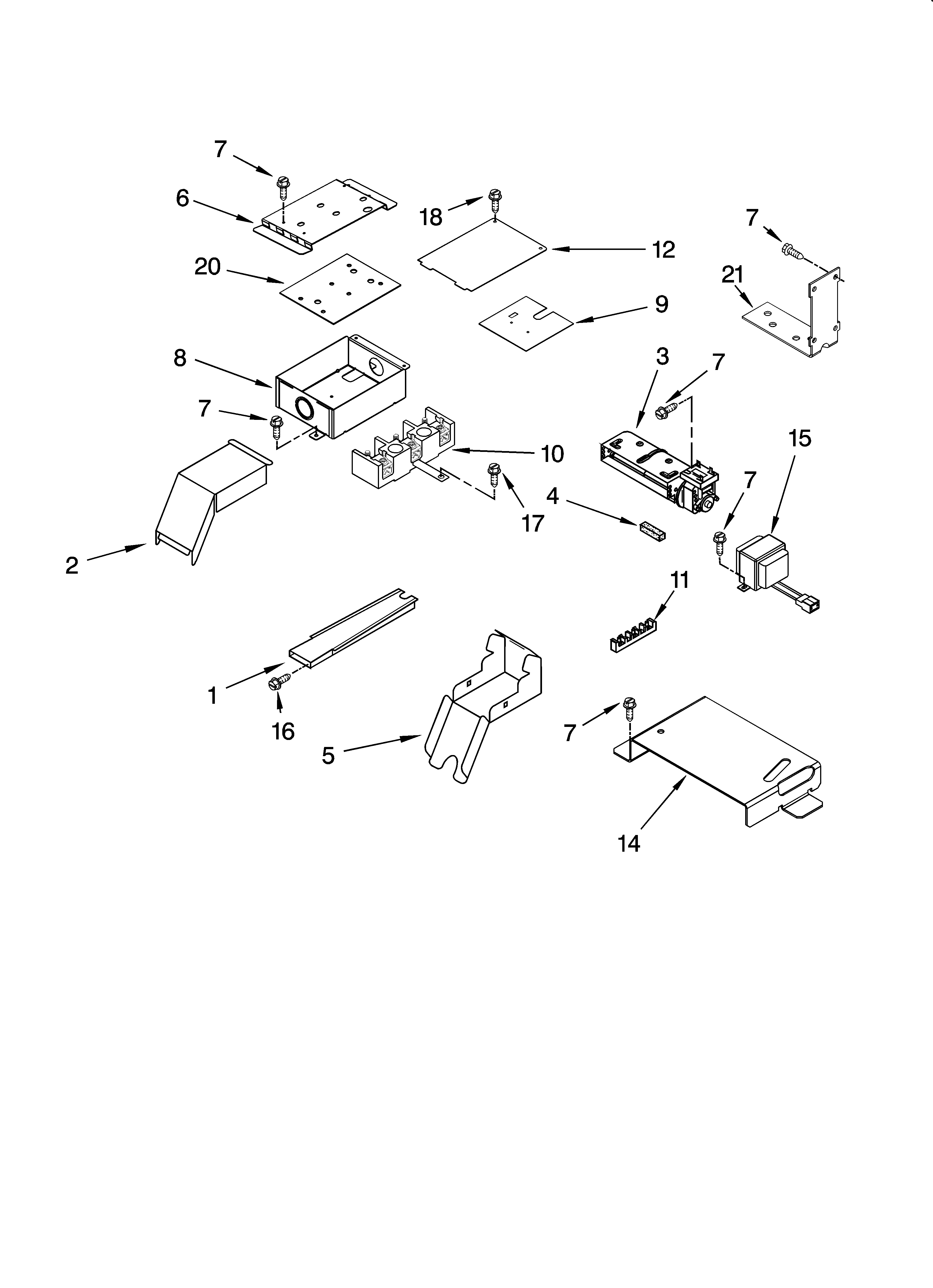 Top venting parts, optional parts