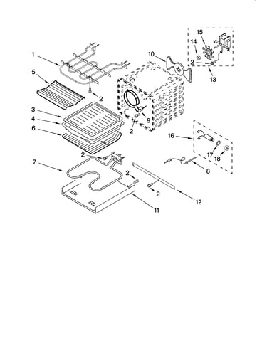 Internal oven parts
