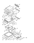 Refrigerator shelf parts