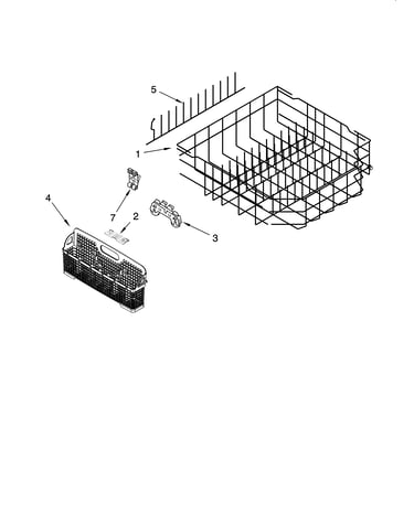Lower rack parts, optional parts (not included)