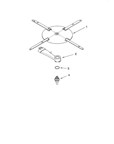 Lower washarm and strainer parts