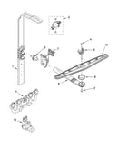 Upper wash and rinse parts