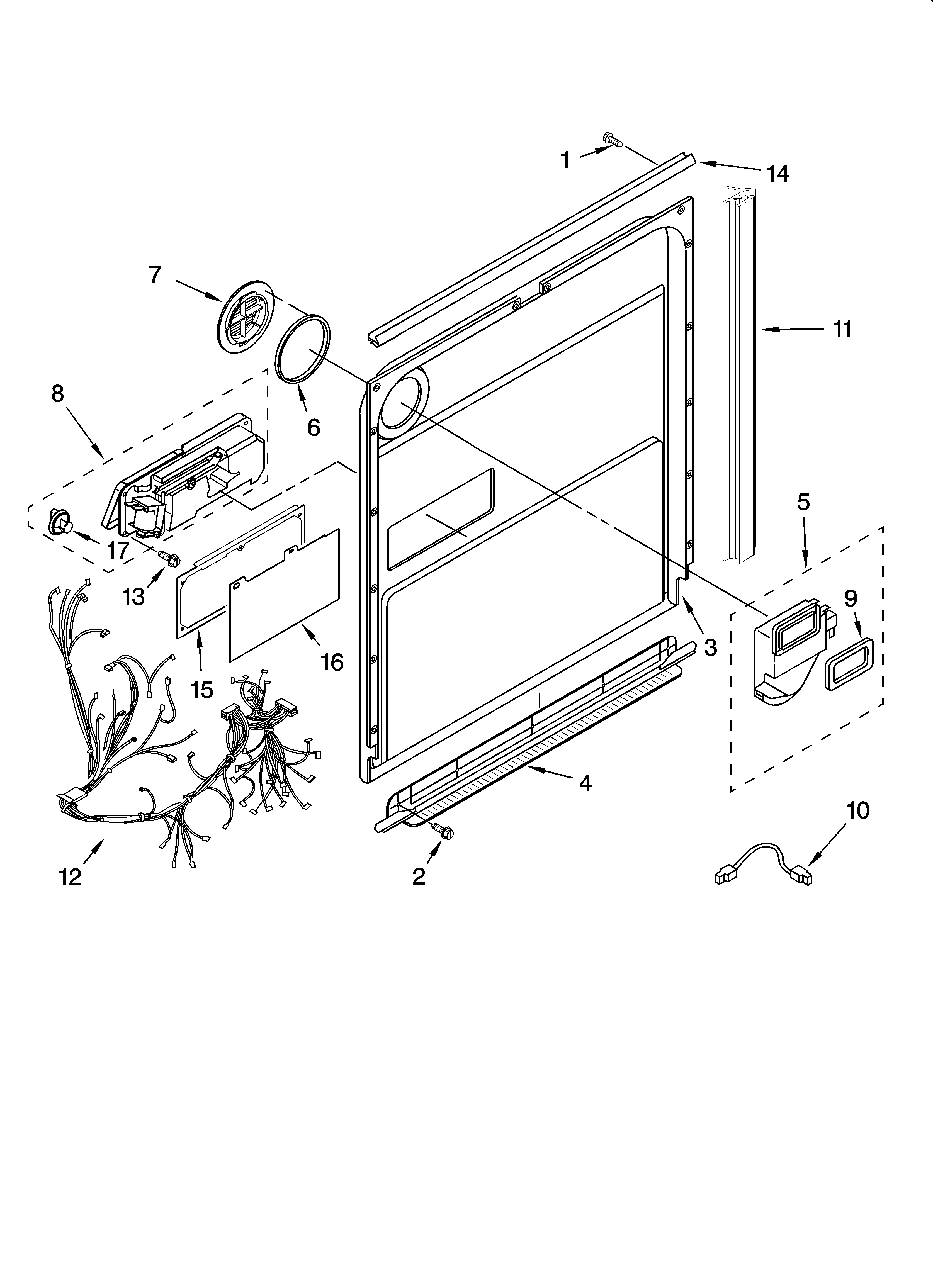 Door and latch parts
