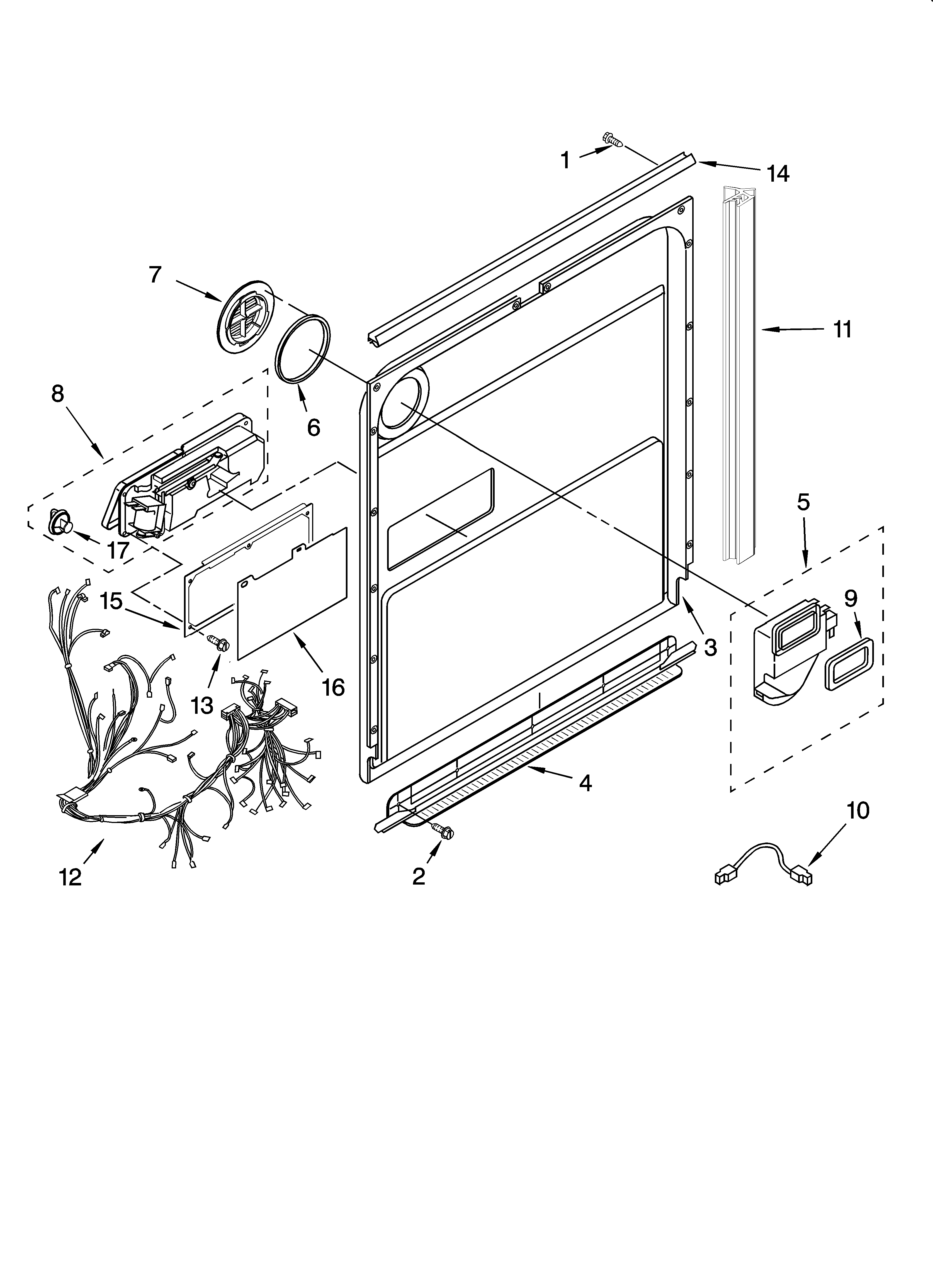 Door and latch parts
