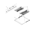 KitchenAid KUDS03FSBL1 third level rack and track parts diagram