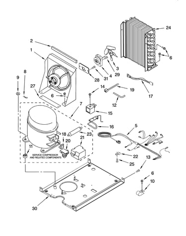 Unit parts, optional parts (not included)