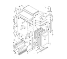 KitchenAid KUIA18PNLS5 cabinet liner and door parts diagram