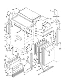Cabinet liner and door parts