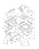 Evaporator, ice cutter grid and water parts