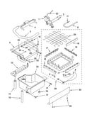 Evaporator, ice cutter grid and water parts