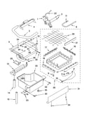 Evaporator, ice cutter grid and water parts