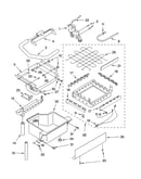 Evaporator, ice cutter grid and water parts