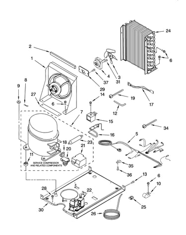Unit parts, optional parts (not included)