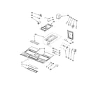 Whirlpool MH1170XSQ0 interior and ventilation parts diagram