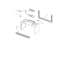 Whirlpool MH1170XSQ0 cabinet and installation parts diagram