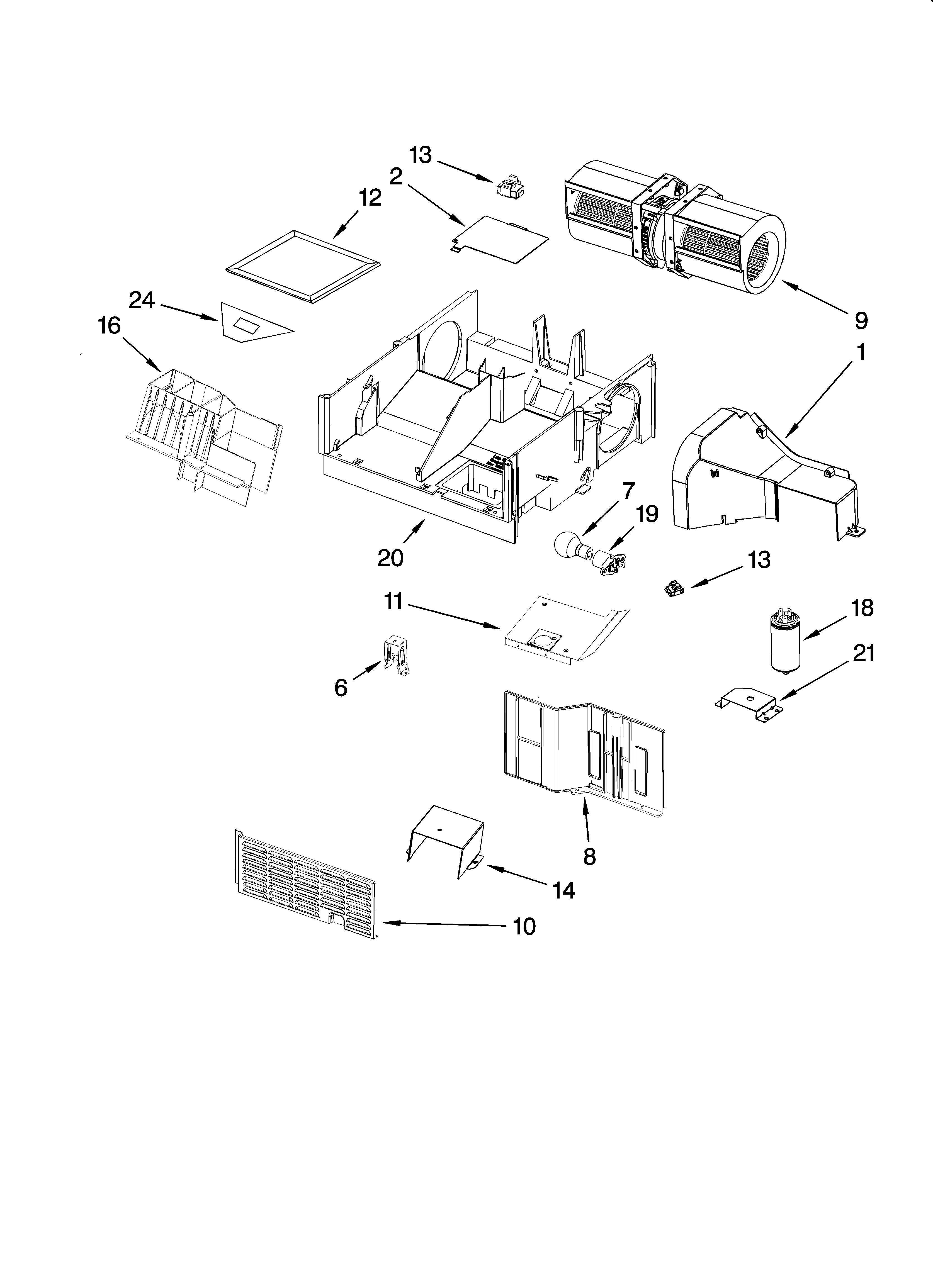 Air flow parts