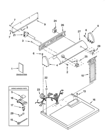 Top and console parts