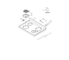 Whirlpool RF264LXST0 cooktop parts diagram