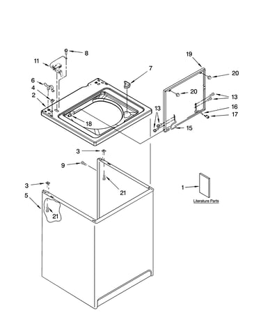 Top and cabinet parts