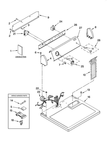 Top and console parts
