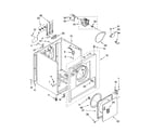 Whirlpool WED5100SQ0 cabinet parts diagram