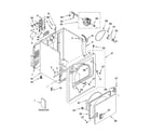Whirlpool WED5300SQ0 cabinet parts diagram