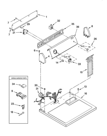 Top and console parts