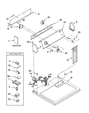 Top and console parts