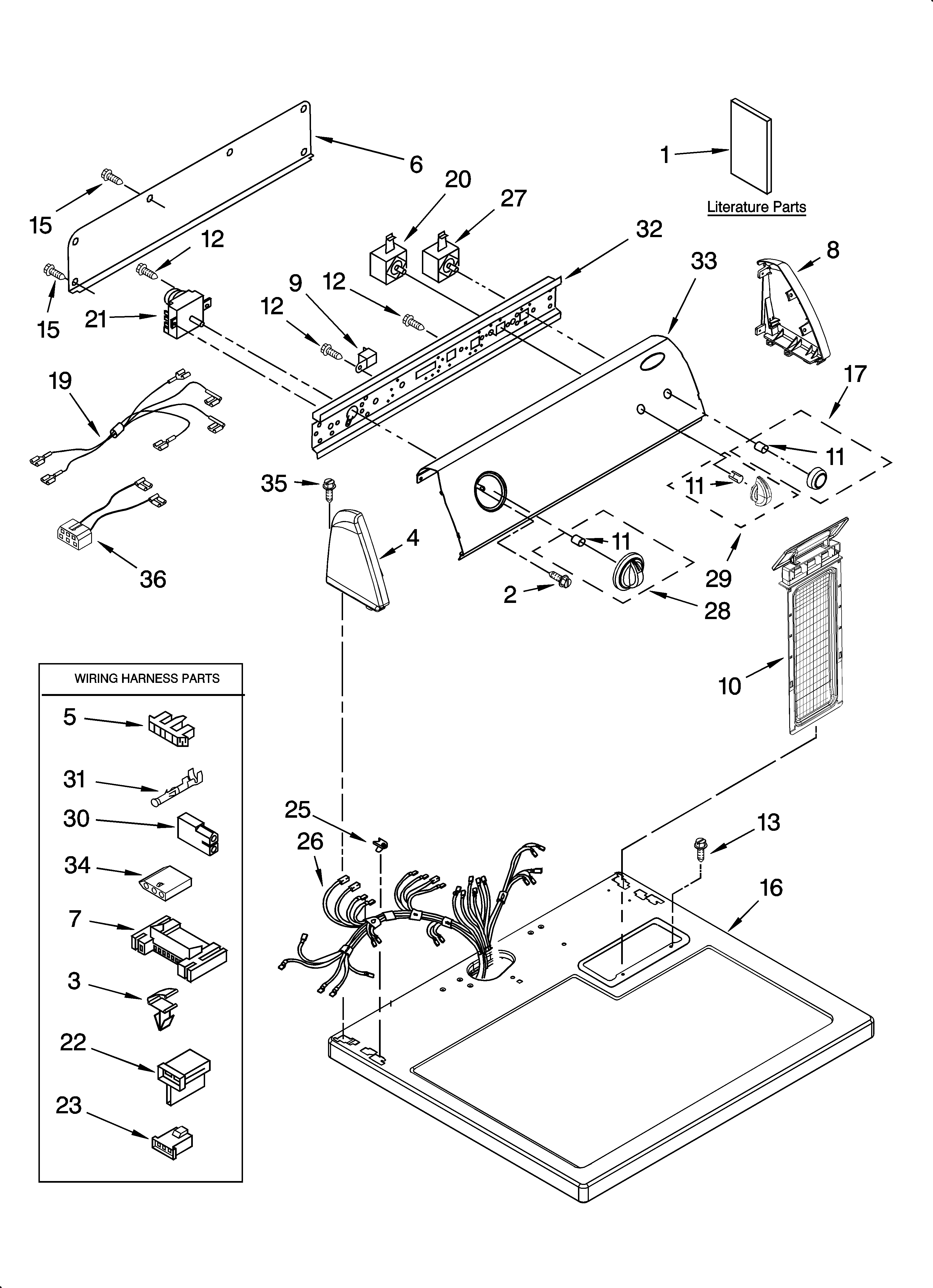 TOP AND CONSOLE PARTS