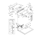 Whirlpool WGD5540SQ0 top and console parts diagram