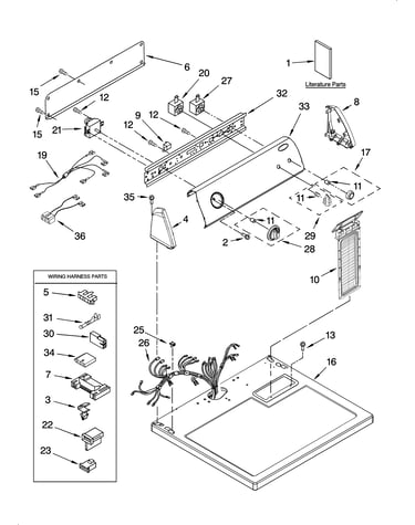Top and console parts