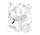 Whirlpool WGD5540ST0 cabinet parts diagram