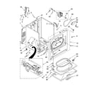 Whirlpool WGD5830SW0 cabinet parts diagram