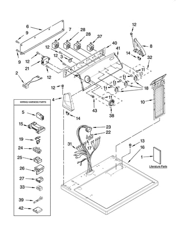 Top and console parts