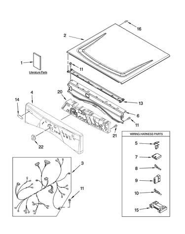 Top and console parts