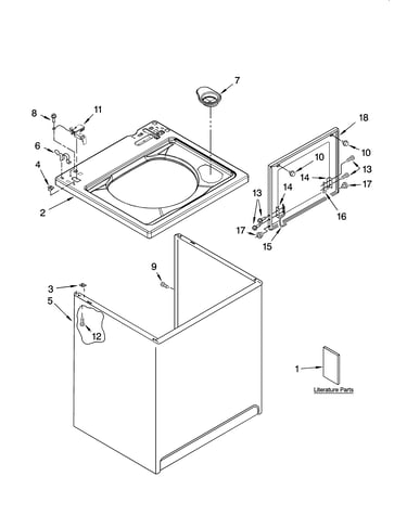 Top and cabinet parts