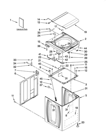Top and cabinet parts